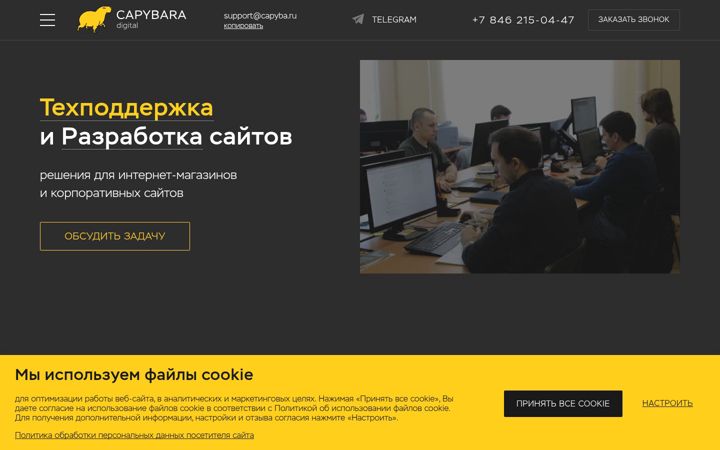 Snímek obrazovky capyba.ru