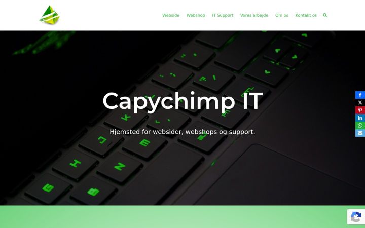 Screenshot of capychimp.dk