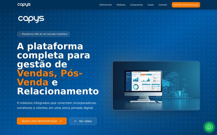 Screenshot of capys.com.br