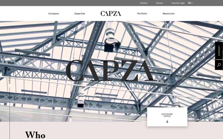 Captură de ecran a capza.co