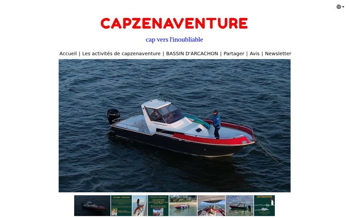 Screenshot of capzenaventure.com