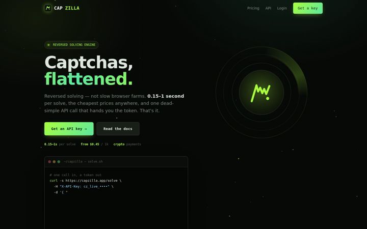 Screenshot of capzilla.pro