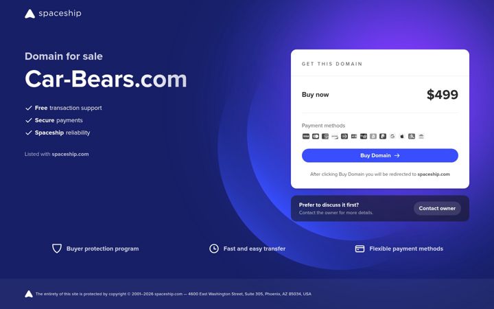 Screenshot of car-bears.com