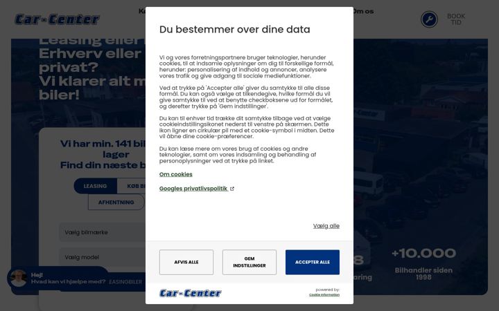 Screenshot of car-center.dk