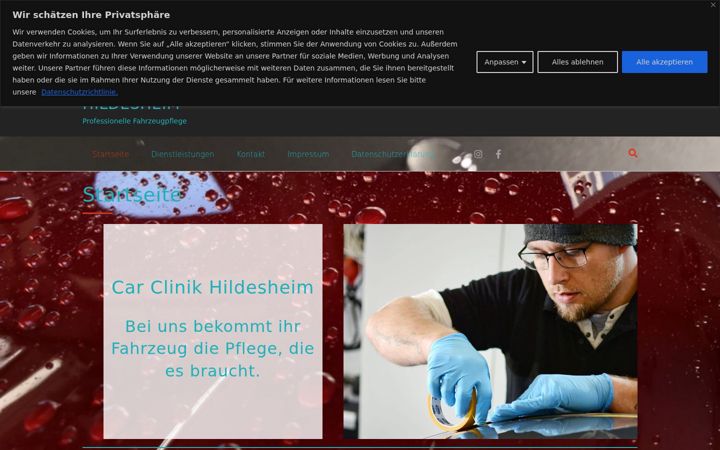 Screenshot ta' car-clinic-hildesheim.de