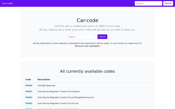 Screenshot ta' car-co.de