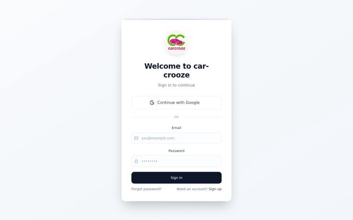 Screenshot of car-crooz.co.uk