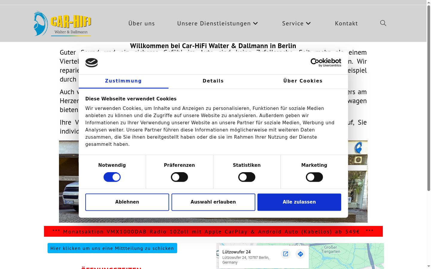 Screenshot tal-banner tal-kunsens muri qabel kwalunkwe interazzjoni