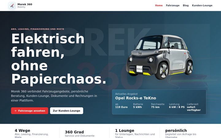 Screenshot of car-morek360.de