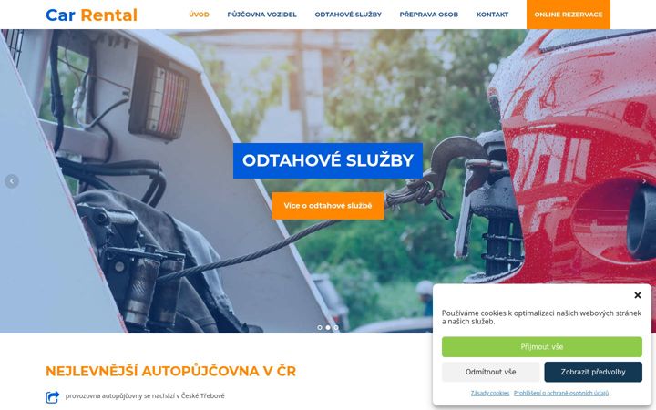 Screenshot ta' car-rental.cz