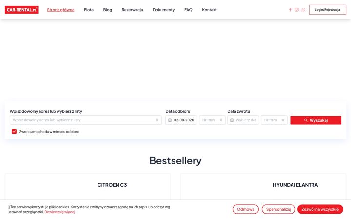Screenshot stránky car-rental.pl