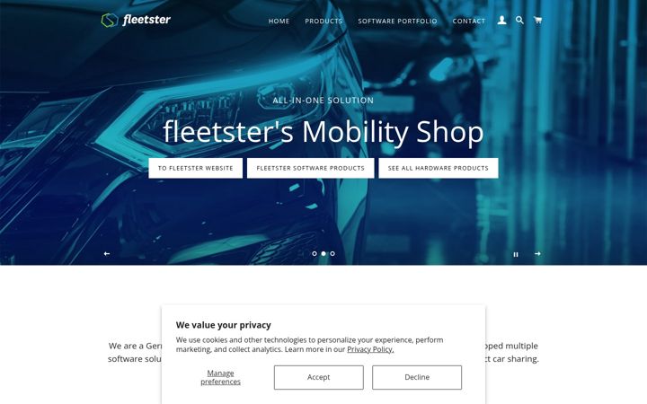 Screenshot of car-sharing-shop.com