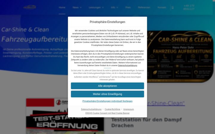 Screenshot of car-shine-clean.de