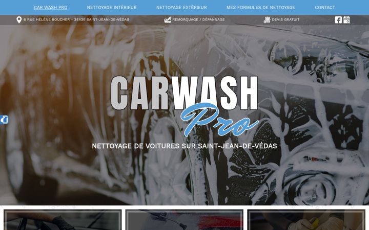 Screenshot of car-wash-pro.fr