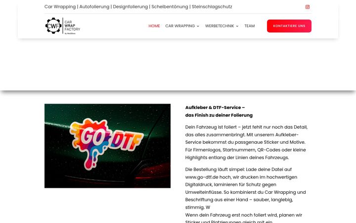 Screenshot of car-wrap-factory.de