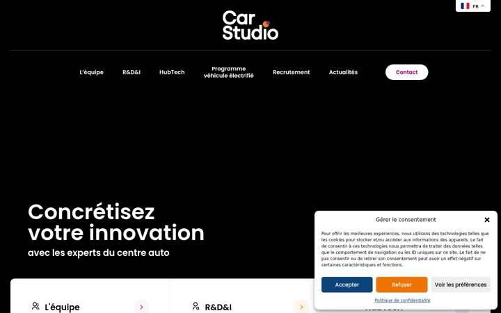 Screenshot of car.studio
