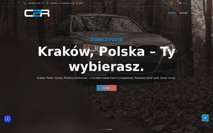 Screenshot of car2rent.pl