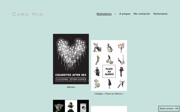 Screenshot of cara-mia.fr