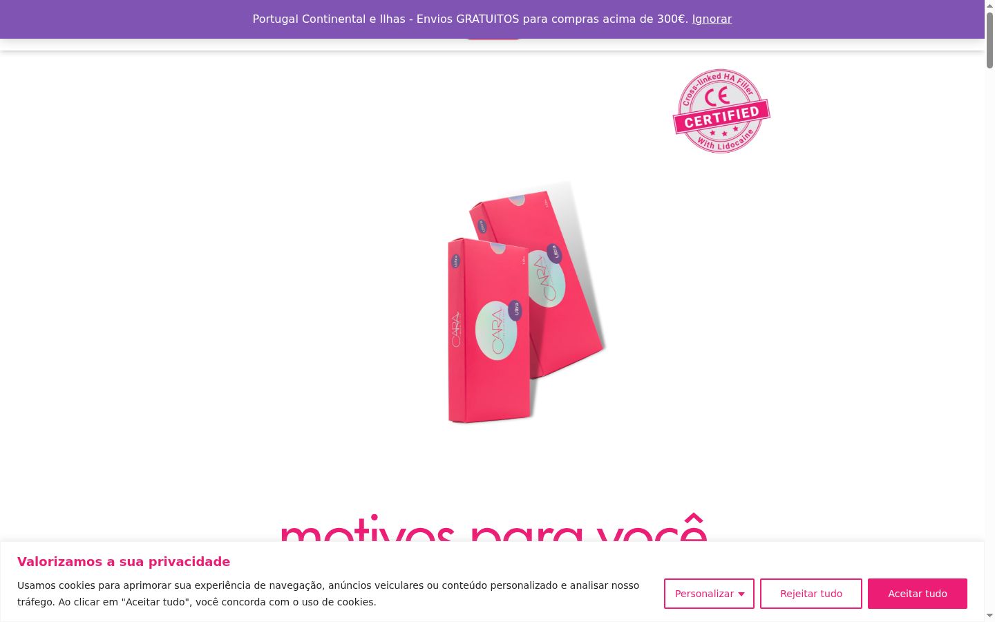 Screenshot des Einwilligungsbanners vor jeglicher Interaktion