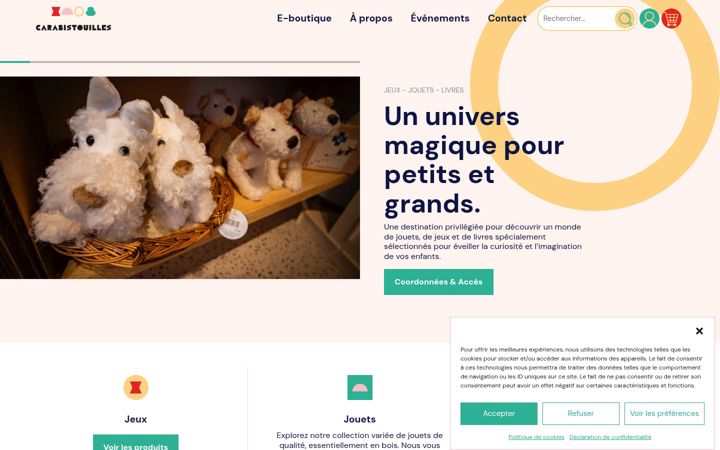 Screenshot of carabistouilles.eu