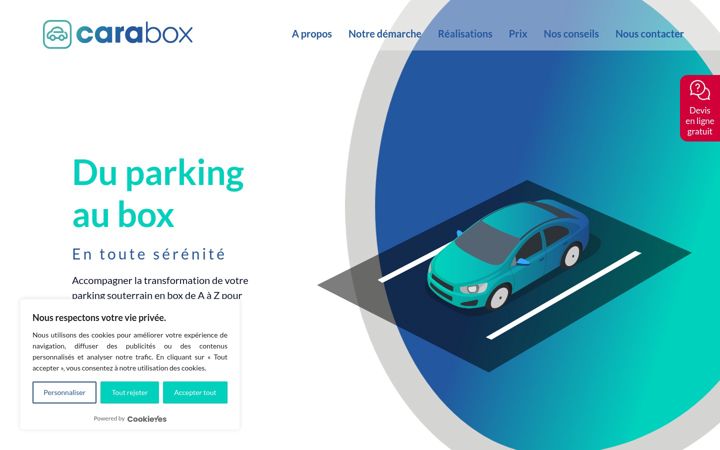 Screenshot of carabox.fr