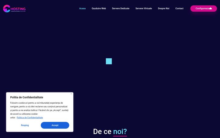 Screenshot of caracaleanuhosting.ro