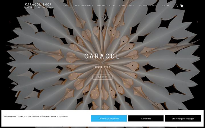 Screenshot of caracol.de