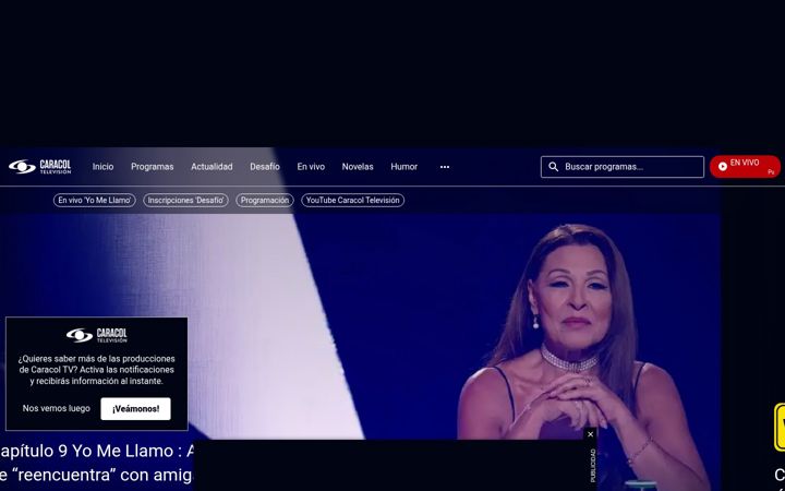 Screenshot of caracoltv.com