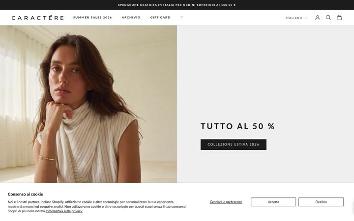 Screenshot of caractere.it