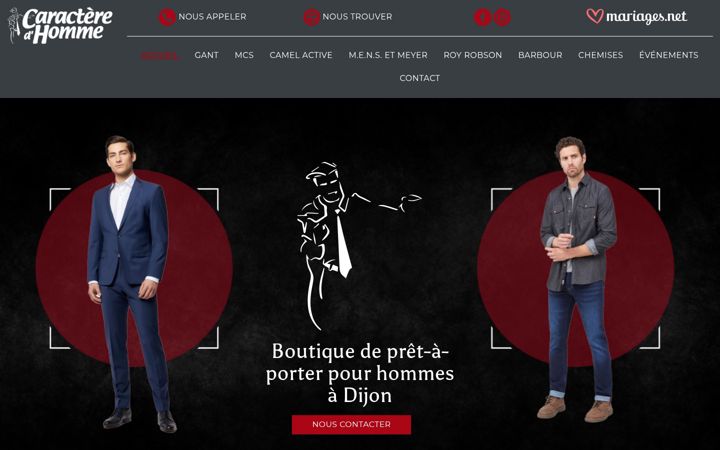 Screenshot of caracteredhomme.fr