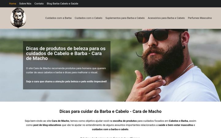 Screenshot of carademacho.com.br