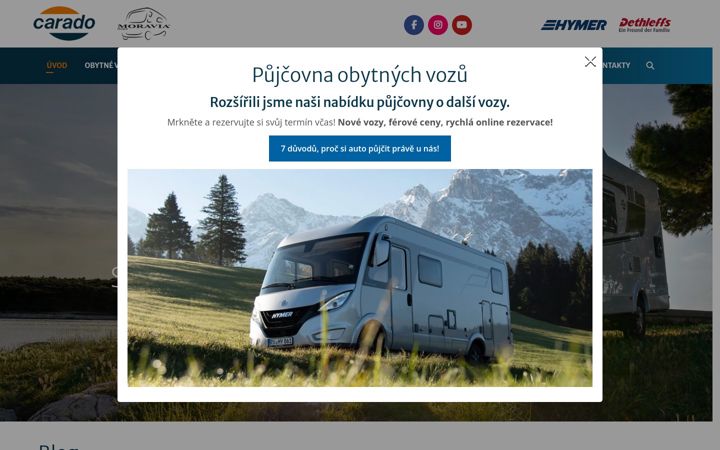 Screenshot ta' carado-moravia.cz