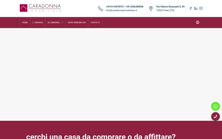 Screenshot of caradonnaimmobiliare.it
