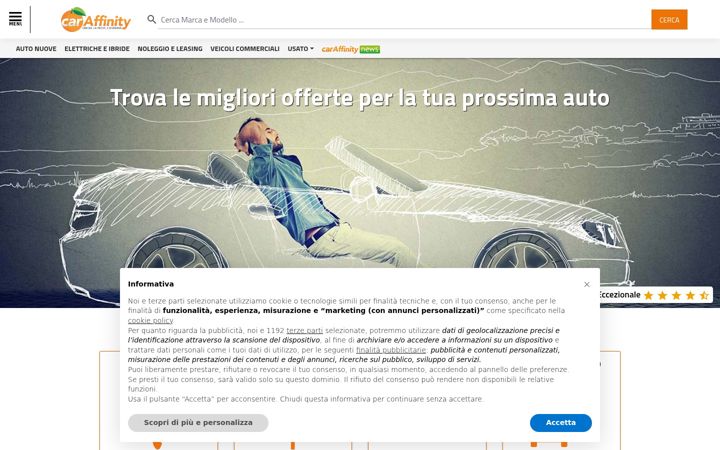 Screenshot of caraffinity.it