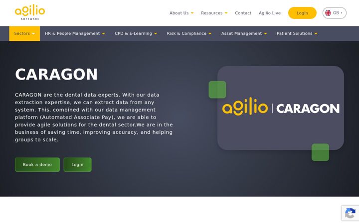 Screenshot of caragondata.com