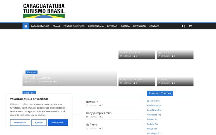 Screenshot stránky caraguatatuba.tur.br
