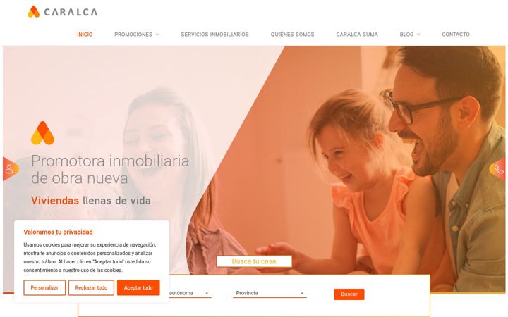 Screenshot of caralca.es