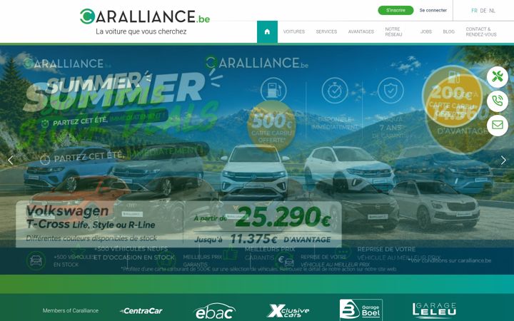 Screenshot of caralliance.be