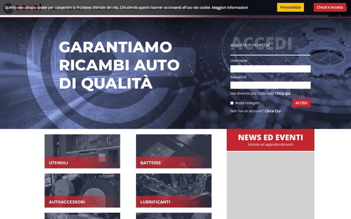 Screenshot of caralsrl.it
