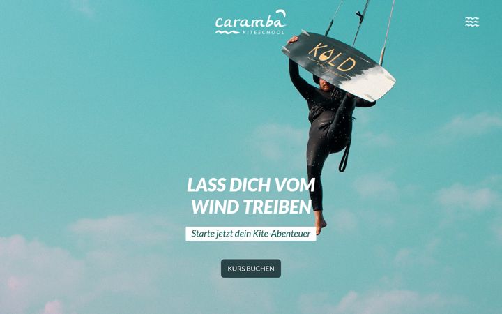 Screenshot of carambakiteschool.com