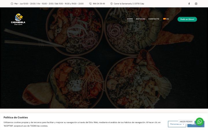Zrzut ekranu carambolacalpe.es