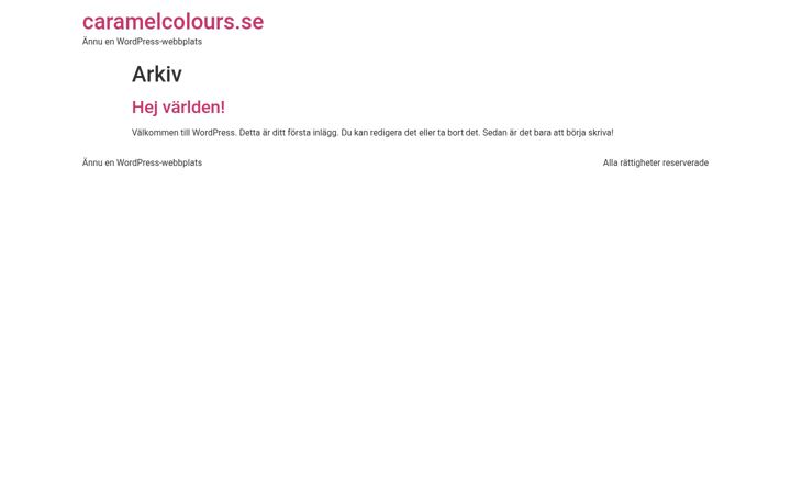 Screenshot of caramelcolours.se