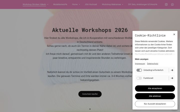 Screenshot of caramella-workshops.de