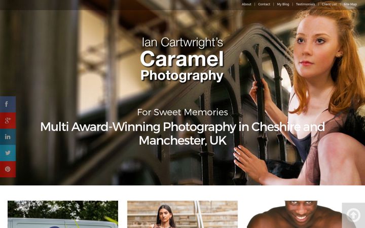 Screenshot of caramelphoto.com