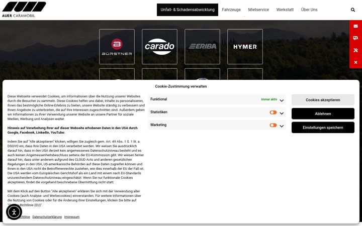 Screenshot ta' caramobil.de