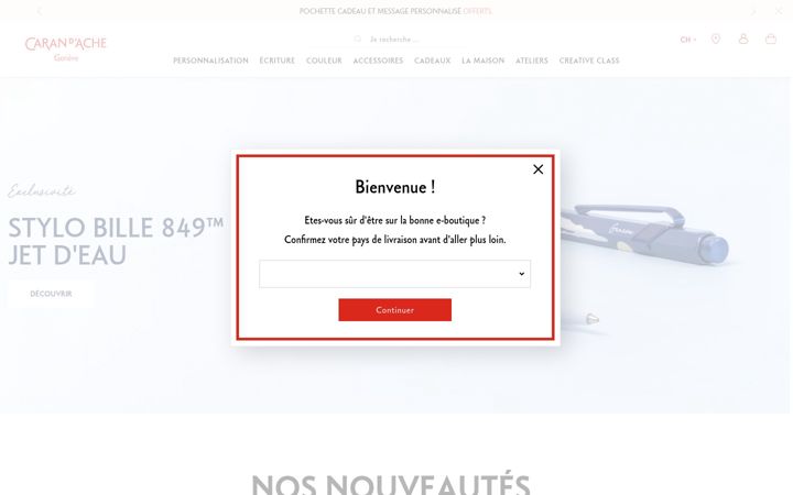 Screenshot of carandache.com