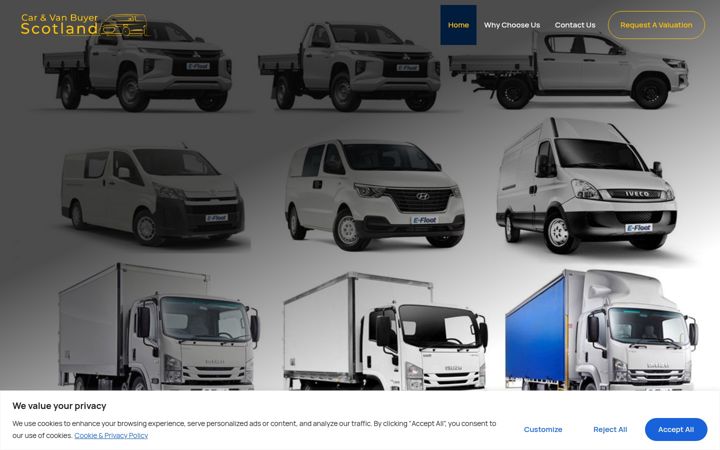 Screenshot of carandvanbuyerscotland.co.uk