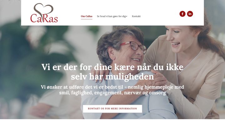Screenshot of caras.nu