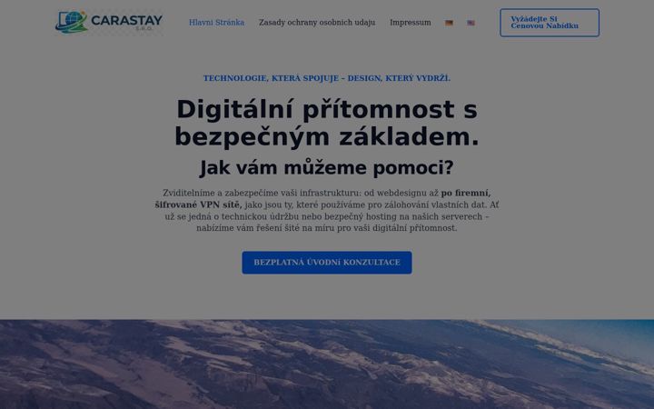 Skjámynd af carastay.eu