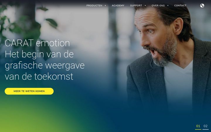 Screenshot of carat-online.nl